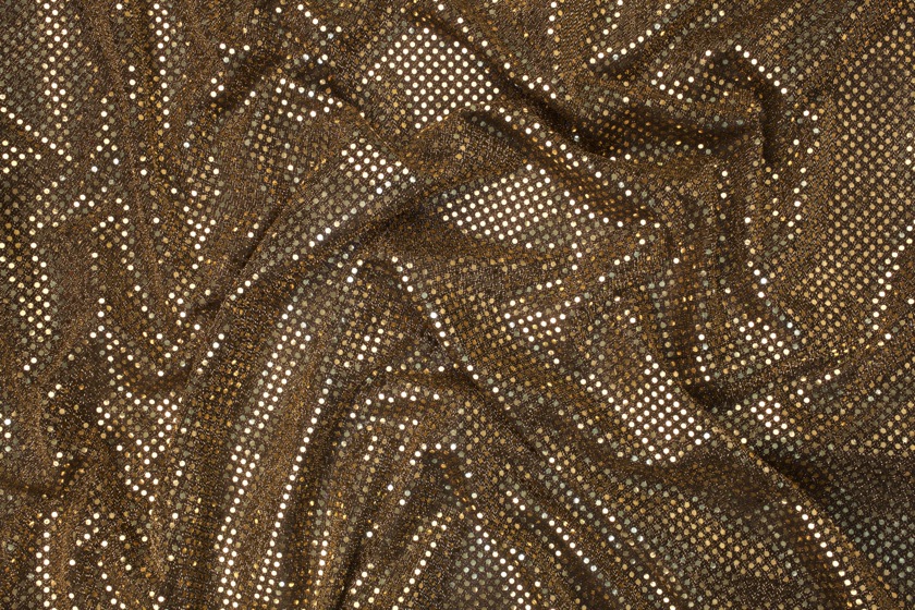 American Knit Sequin Oro/fondo Nero
