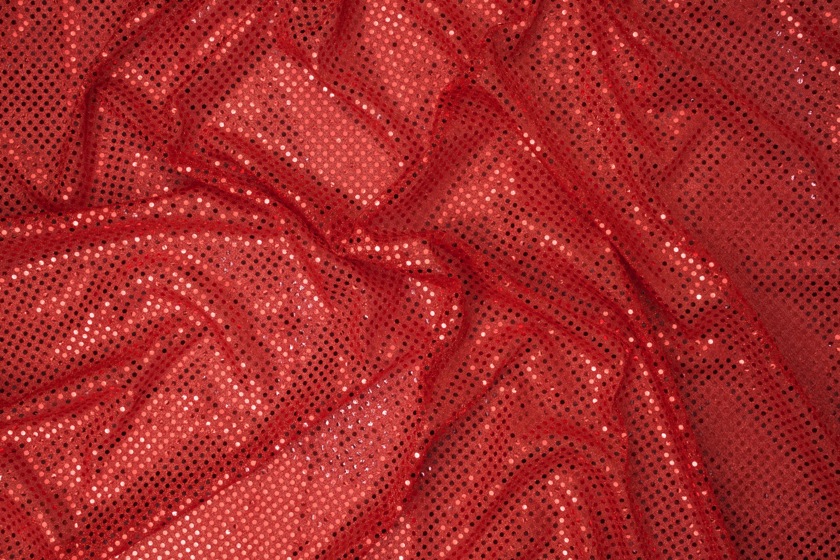 American Knit Sequin Rosso